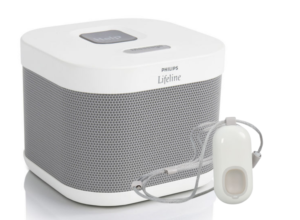 Product image of Phillips Lifeline Wireless In-Home Communicator system with Lifeline pendant to wear
