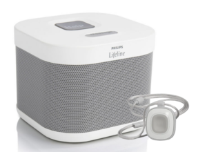 Product image of Phillips Lifeline Wireless In-Home Communicator system with Lifeline pendant to wear